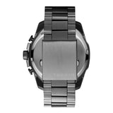Diesel Mega Chief Chronograph Black Dial Black Steel Strap Watch For Men - DZ4355 Authentic Buy Shop Now
