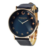Coach Perry Navy Blue Dial Blue Leather Strap Watch for Women - 14503043 Authentic Buy Shop Now