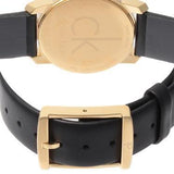Calvin Klein City Silver Dial Black Leather Strap Watch For Women - K2G23520 Authentic Buy Shop Now