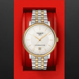 Tissot Carson Premium Powermatic 80 White Dial Two Tone Steel Strap Watch For Men - T122.407.22.031.00 Authentic Buy Shop Now