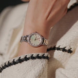 Emporio Armani Cleo Mother of Pearl Dial Two Tone Steel Strap Watch For Women - AR11499 Authentic Buy Shop Now
