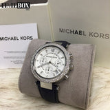 Michael Kors Parker White Dial Navy Blue Leather Strap Watch for Women - MK2293 Authentic Buy Shop Now