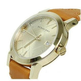 Burberry The City Gold Dial Brown Leather Strap Watch for Women - BU9133 Authentic Buy Shop Now