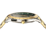 Versace Univers Quartz Green Dial Two Tone Steel Strap Watch for Men - VEBK00718 Authentic Buy Shop Now