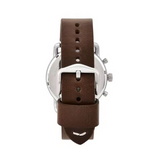 Fossil The Commuter White Dial Brown Leather Strap Watch for Men - FS5402 Authentic Buy Shop Now