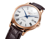 Longines Record Automatic Stainless Steel 18K Gold Watch for Men - L2.821.5.11.2 Authentic Buy Shop Now