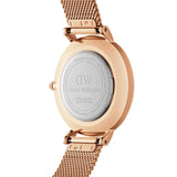 Daniel Wellington Petite Melrose Pink Dial Rose Gold Mesh Strap Watch For Women - DW00100367 Authentic Buy Shop Now