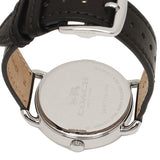Coach Delancey White Dial Black Leather Strap Watch for Women - 14502714 Authentic Buy Shop Now