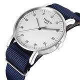Tissot T Classic Everytime Large White Dial Blue NATO Strap Watch For Men - T109.610.17.037.00 Authentic Buy Shop Now