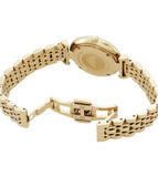 Emporio Armani Gianni T Bar Analog Crystals Gold Dial Gold Steel Strap Watch For Women - AR11608 Authentic Buy Shop Now
