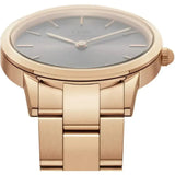 Daniel Wellington Iconic Link Grey Dial Gold Steel Strap Watch For Women - DW00100334 Authentic Buy Shop Now
