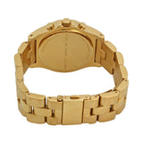 Marc Jacobs Blade Chronograph Gold Dial Gold Steel Strap Watch for Women - MBM3101 Authentic Buy Shop Now