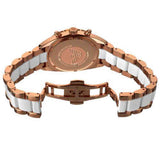 Emporio Armani Sportivo White Dial Rose Gold & White Steel Strap Watch For Women - AR5942 Authentic Buy Shop Now