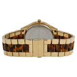 Michael Kors Slim Runway Tortoise Shell Dial Two Tone Steel Strap Watch for Women - MK4284 Authentic Buy Shop Now