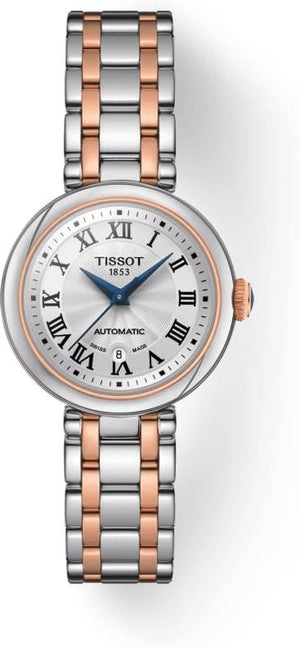 Tissot Bellissima Automatic Silver Dial Two Tone Steel Strap Watch For Women - T126.207.22.013.00 Authentic Buy Shop Now