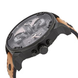 Diesel Mr. Daddy 2.0 Chronograph Grey Dial Brown Leather Strap Watch For Men - DZ7406 Authentic Buy Shop Now
