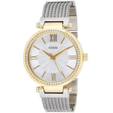 Guess Soho Diamonds Silver Dial Silver Mesh Bracelet Watch for Women - W0638L7 Authentic Buy Shop Now