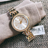 Michael Kors Darci Silver Dial Two Tone Stainless Steel Strap Watch for Women - MK3215 Authentic Buy Shop Now