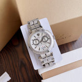 Versace Aion Chronograph White Dial Silver Steel Strap Watch for Men - VBR040017 Authentic Buy Shop Now