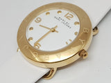 Marc Jacobs Amy White Dial White Leather Strap Watch for Women - MBM1150 Authentic Buy Shop Now