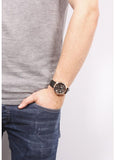 Fossil Grant Chronograph Grey Dial Black Leather Strap Watch for Men - FS5085 Authentic Buy Shop Now