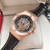 Maserati Potenza Skeleton Limited Edition Dial Black Strap Watch For Men - R8821108026 Authentic Buy Shop Now