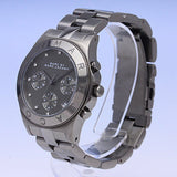 Marc Jacobs Blade Chronograph Black Dial Black Steel Strap Watch for Women - MBM3103 Authentic Buy Shop Now