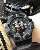 Maserati Potenza Automatic Black Dial Black Leather Strap Watch For Men - R8821108008 Authentic Buy Shop Now
