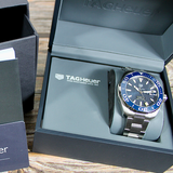 Tag Heuer Aquaracer Calibre 5 Blue Dial Silver Steel Strap Watch for Men - WAY201B.BA0927 Authentic Buy Shop Now