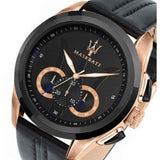 Maserati Traguardo 45mm Black Dial Watch Black Strap For Men - R8871612025 Authentic Buy Shop Now