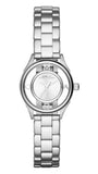 Marc Jacobs Tether Transparent Silver Dial Silver Steel Strap Watch for Women - MBM3416 Authentic Buy Shop Now