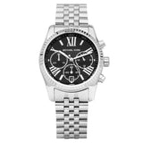 Michael Kors Runway Chronograph Black Dial Silver Steel Strap Watch For Women - MK5708 Authentic Buy Shop Now