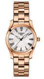Tissot T Wave Mother of Pearl Dial Rose Gold Steel Strap Watch For Women - T112.210.33.113.00 Authentic Buy Shop Now