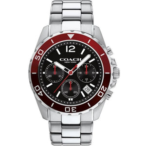 Coach Kent Black Dial Silver Steel Strap Watch for Men - 14602556 Authentic Buy Shop Now