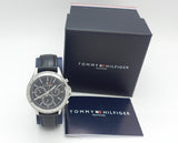 Tommy Hilfiger Ari Diamonds Black Dial Black Leather Strap Watch for Women - 1781981 Authentic Buy Shop Now