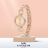 Coach Park Signature Rose Gold Dial Rose Gold Steel Strap Watch for Women - 14503172 Authentic Buy Shop Now