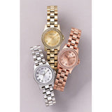 Marc Jacobs Henry Gold Dial Gold Steel Strap Watch for Women - MBM3277 Authentic Buy Shop Now