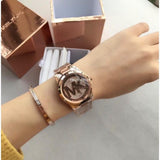 Michael Kors Runway Rose Gold Dial Rose Gold Steel Strap Watch For Women - MK5853 Authentic Buy Shop Now