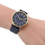Marc Jacobs Roxy Navy Blue Dial Blue Leather Strap Watch for Women - MJ1534 Authentic Buy Shop Now
