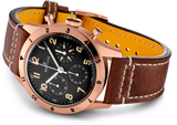 Breitling Avi 1953 Edition Black Dial Brown Leather Strap Watch for Men - RB0920131B1X1 Authentic Buy Shop Now