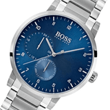 Hugo Boss Oxygen Chronograph Blue Dial Silver Steel Strap Watch for Men - 1513597 Authentic Buy Shop Now