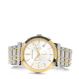 Burberry The City White Dial Two Tone Steel Strap Watch for Men - BU9751 Authentic Buy Shop Now