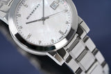 Burberry The City Diamonds Silver Dial Silver Steel Strap Watch for Women - BU9125 Authentic Buy Shop Now