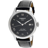 Tissot Le Locle Powermatic 80 Black Dial Black Leather Strap Watch For Men - T006.407.16.053.00 Authentic Buy Shop Now