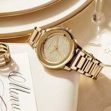 Michael Kors Kinley Gold Dial Gold Steel Strap Watch for Women - MK6209 Authentic Buy Shop Now