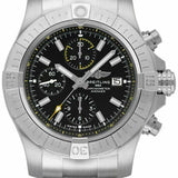 Breitling Avenger Chronograph 45mm Black Dial Silver Steel Strap Watch for Men - A13317101B1A1 Authentic Buy Shop Now