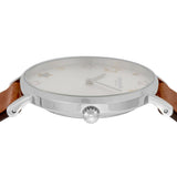Coach Perry White Dial Brown Leather Strap Watch for Women - 14503242 Authentic Buy Shop Now