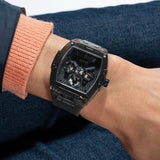Guess Phoenix Multifunction Black Dial Black Silicone Strap Watch For Men - GW0203G8 Authentic Buy Shop Now