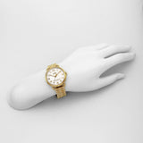 Coach Delancey Classic White Dial Gold Steel Strap Watch for Women - 14502261 Authentic Buy Shop Now