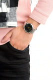 Emporio Armani Kappa Quartz Black Dial Two Tone Mesh Bracelet Watch For Men - AR11228 Authentic Buy Shop Now